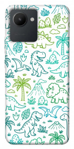 Чехол Dino pattern для Realme C30
