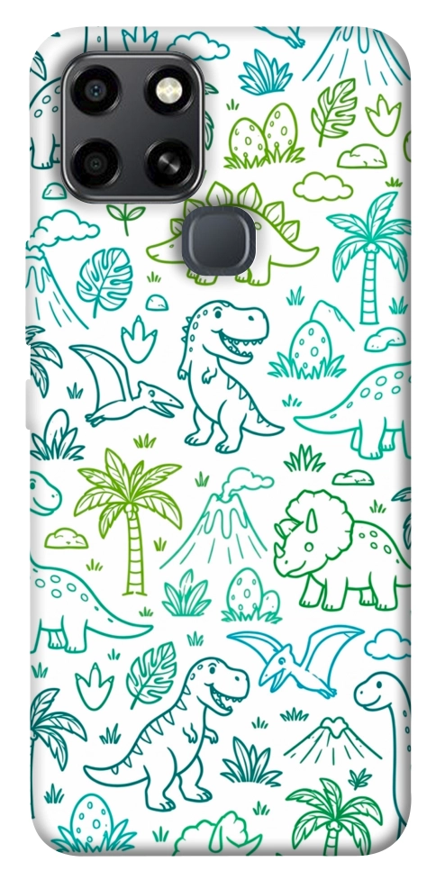 Чехол Dino pattern для Infinix Smart 6