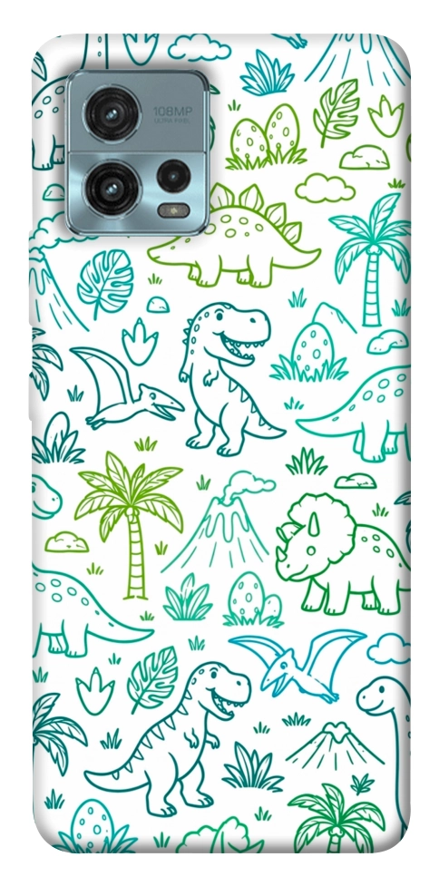 Чехол Dino pattern для Motorola Moto G72
