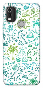 Чохол Dino pattern для Nokia C21 Plus