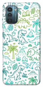 Чехол Dino pattern для Nokia G21