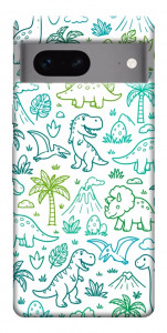 Чехол Dino pattern для Google Pixel 7