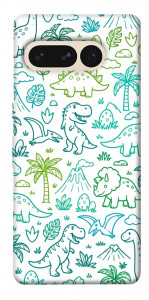 Чехол Dino pattern для Google Pixel 7 Pro