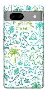 Чехол Dino pattern для Google Pixel 7A