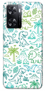Чехол Dino pattern для Oppo A77s