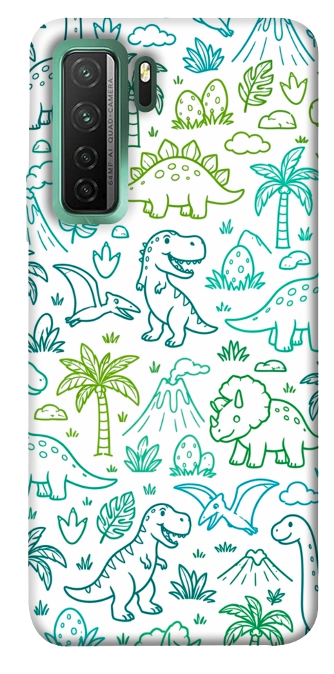 Чехол Dino pattern для Huawei nova 7 SE