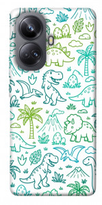 Чехол Dino pattern для Realme 10 Pro+