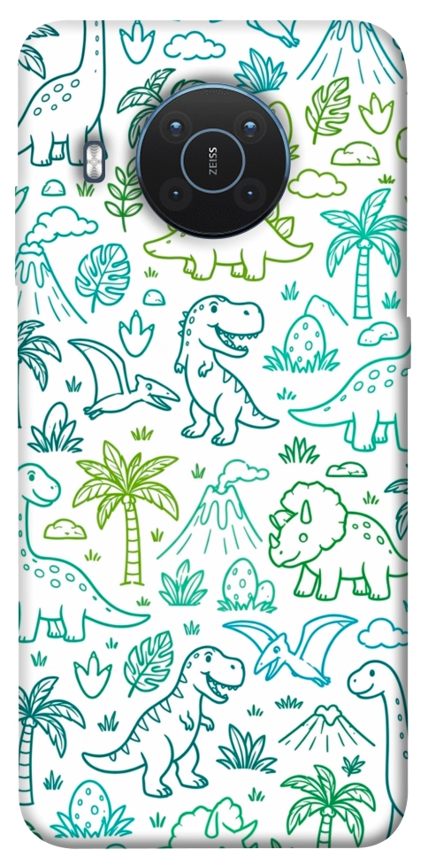 Чехол Dino pattern для Nokia X20