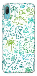 Чехол Dino pattern для Huawei Y6 Pro (2019)