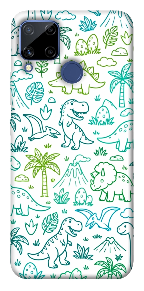 Чехол Dino pattern для Realme C15