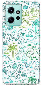 Чехол Dino pattern для Xiaomi Redmi Note 12 4G