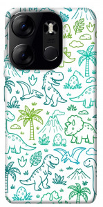 Чохол Dino pattern для Tecno Spark Go 2023