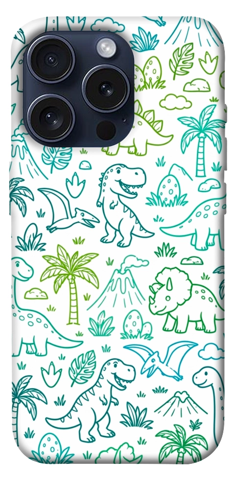 Чохол Dino pattern для iPhone 15 Pro