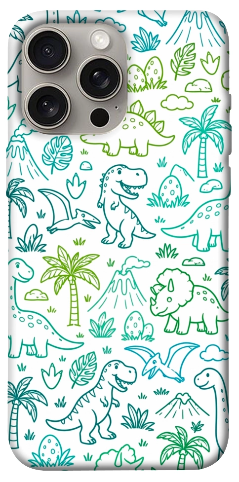 Чехол Dino pattern для iPhone 15 Pro Max