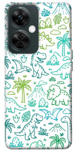 Чехол Dino pattern для OnePlus Nord CE 3 Lite