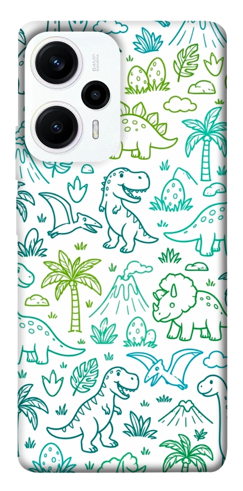 Чехол Dino pattern для Xiaomi Poco F5