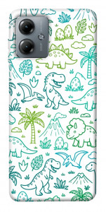 Чехол Dino pattern для Motorola Moto G14
