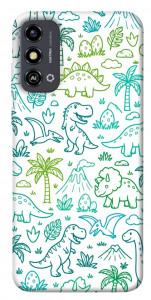 Чохол Dino pattern для ZTE Blade A53