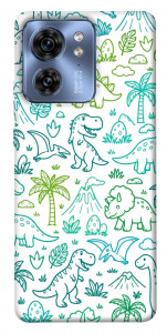 Чохол Dino pattern для Motorola Edge 40