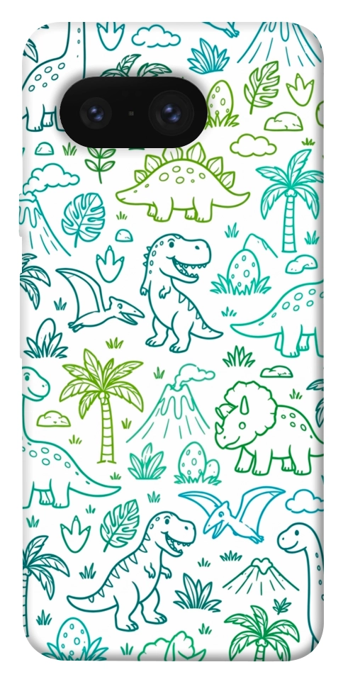 Чехол Dino pattern для Google Pixel 8