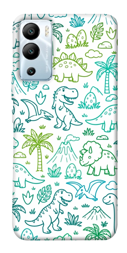 Чехол Dino pattern для Infinix Hot 12i