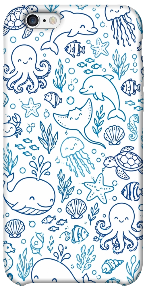 Чехол Sea pattern для iPhone 6