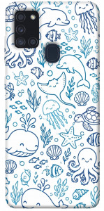 Чехол Sea pattern для Galaxy A21s (2020)