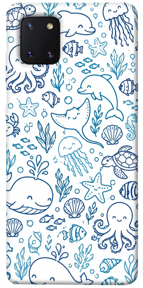 Чехол Sea pattern для Galaxy Note 10 Lite (2020)