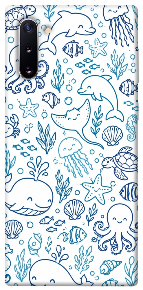 Чехол Sea pattern для Galaxy Note 10 (2019)