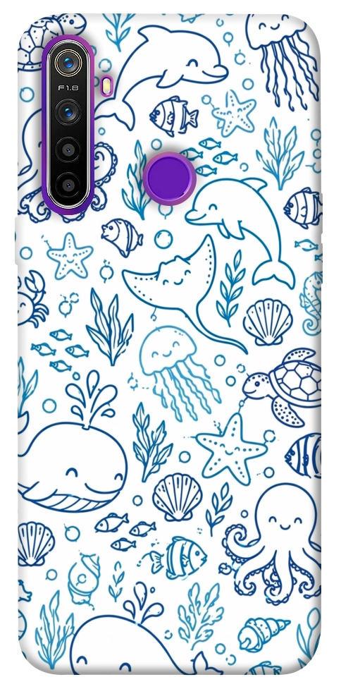 Чехол Sea pattern для Realme 5