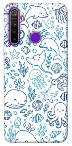 Чехол Sea pattern для Realme 5