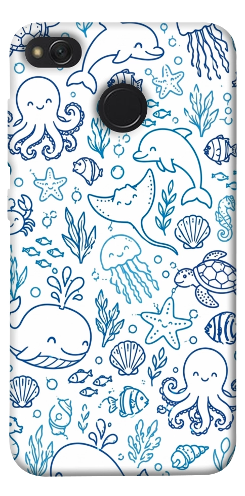 Чехол Sea pattern для Xiaomi Redmi 4X
