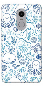 Чехол Sea pattern для Xiaomi Redmi Note 4 (Snapdragon)