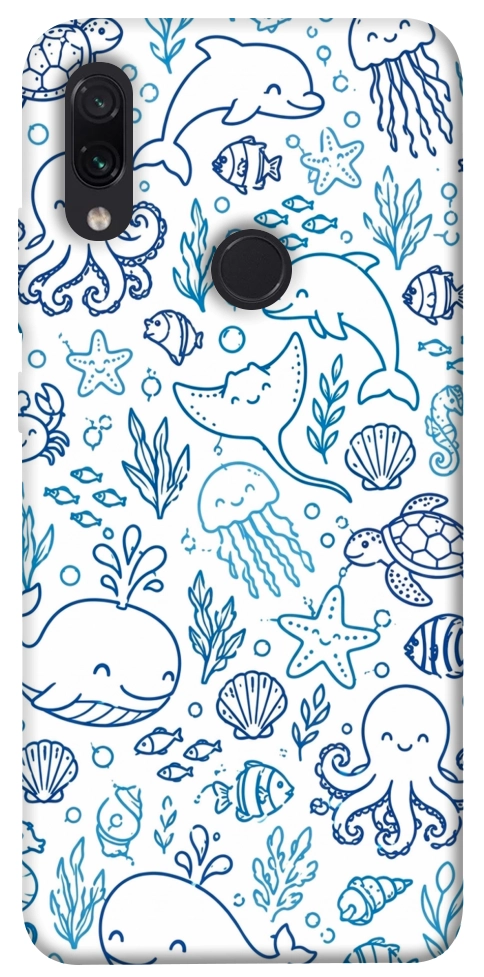 Чехол Sea pattern для Xiaomi Redmi Note 7