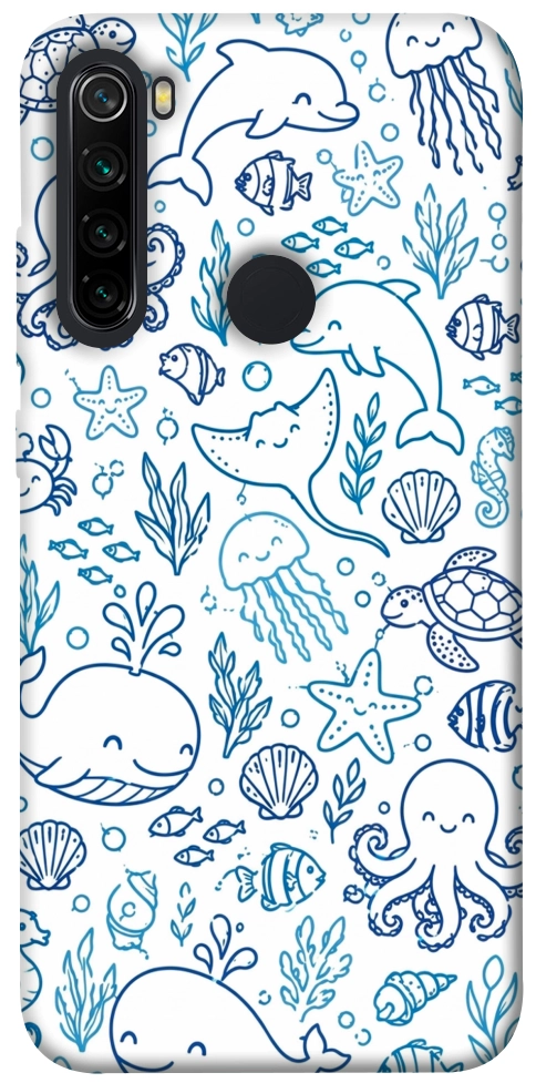 Чехол Sea pattern для Xiaomi Redmi Note 8