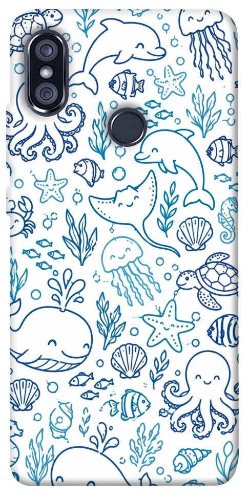 Чехол Sea pattern для Xiaomi Redmi Note 5 (Dual Camera)