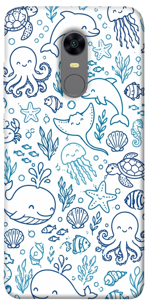 Чохол Sea pattern для Xiaomi Redmi Note 5 (Single Camera)
