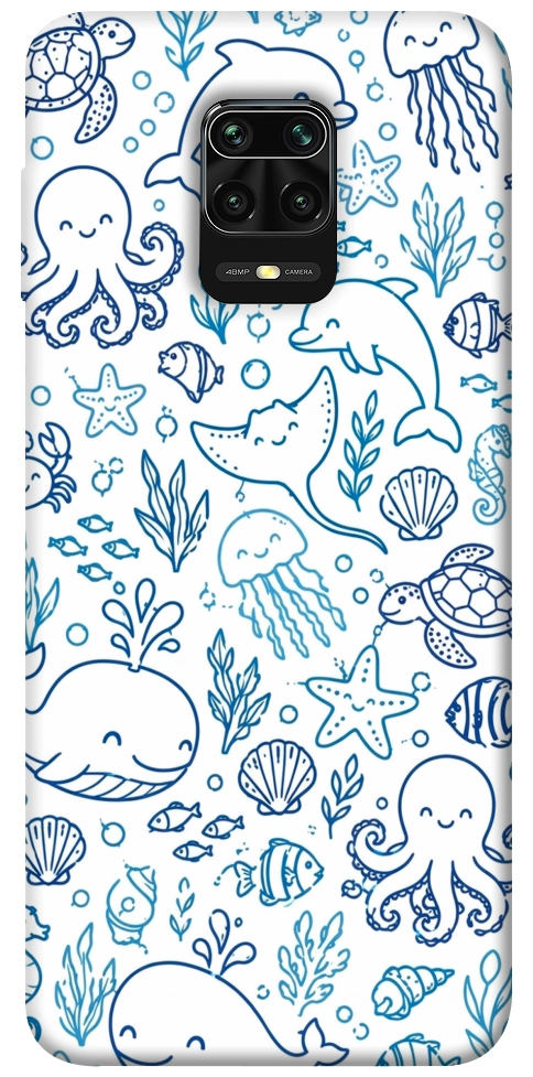 Чехол Sea pattern для Xiaomi Redmi Note 9 Pro