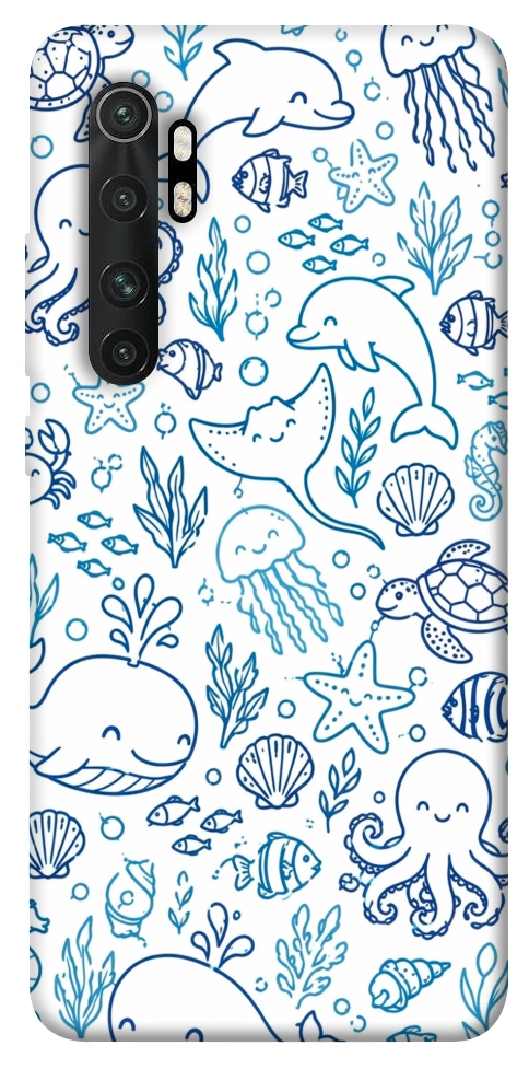 Чехол Sea pattern для Xiaomi Mi Note 10 Lite