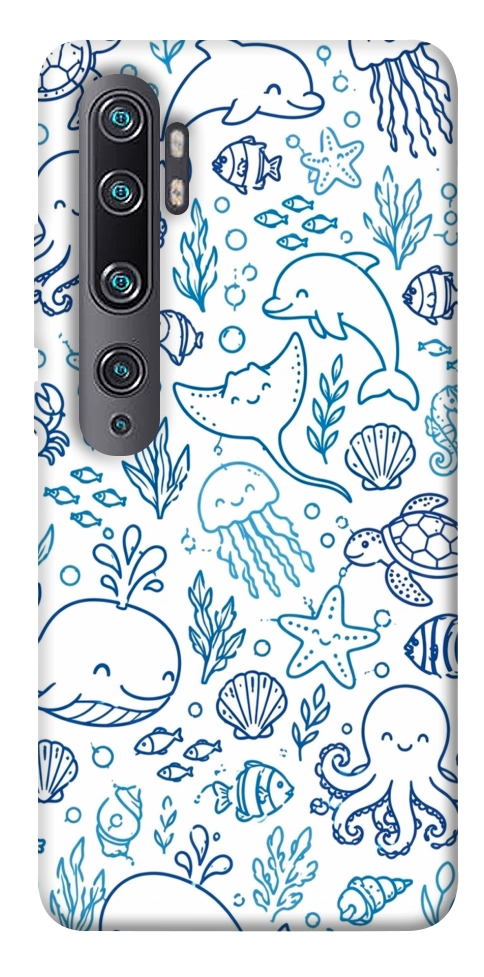 Чохол Sea pattern для Xiaomi Mi Note 10