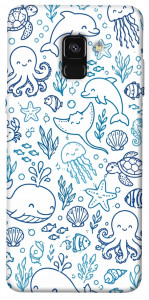 Чехол Sea pattern для Galaxy A8 (2018)