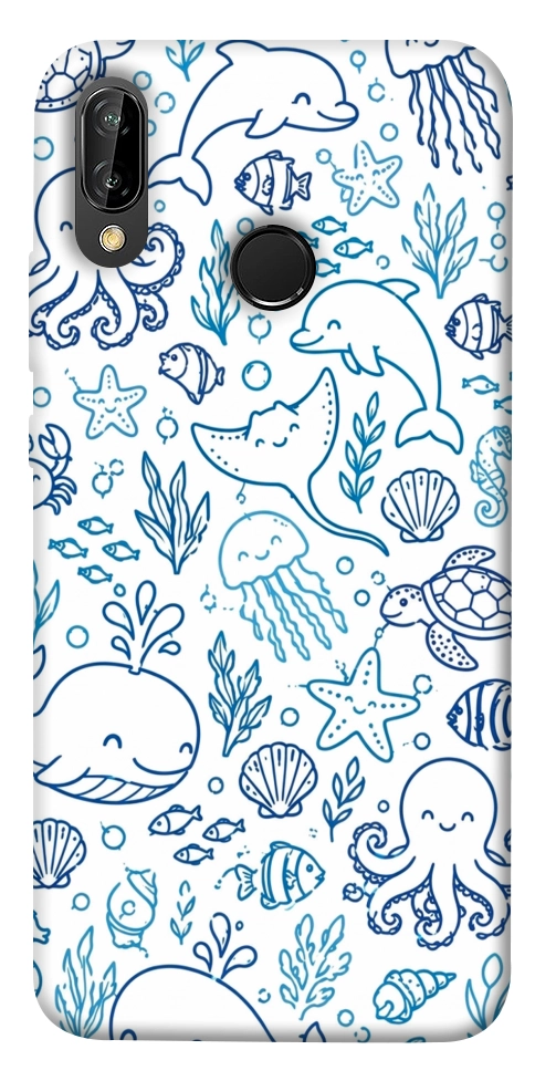 Чохол Sea pattern для Huawei P20 Lite
