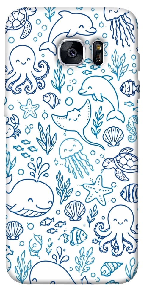 Чехол Sea pattern для Galaxy S7 Edge