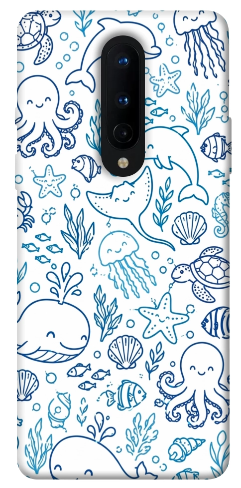 Чехол Sea pattern для OnePlus 8