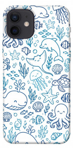 Чехол Sea pattern для iPhone 12