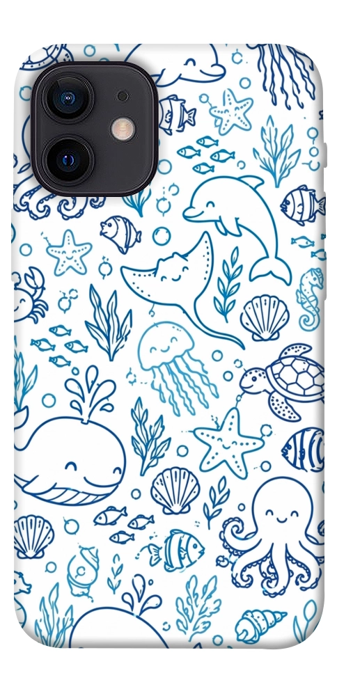 Чехол Sea pattern для iPhone 12 mini