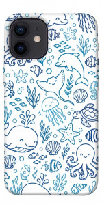 Чехол Sea pattern для iPhone 12 mini