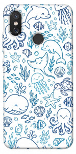 Чехол Sea pattern для Xiaomi Mi 8