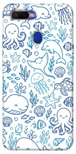 Чехол Sea pattern для Oppo A12