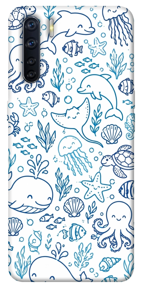 Чехол Sea pattern для Oppo A91